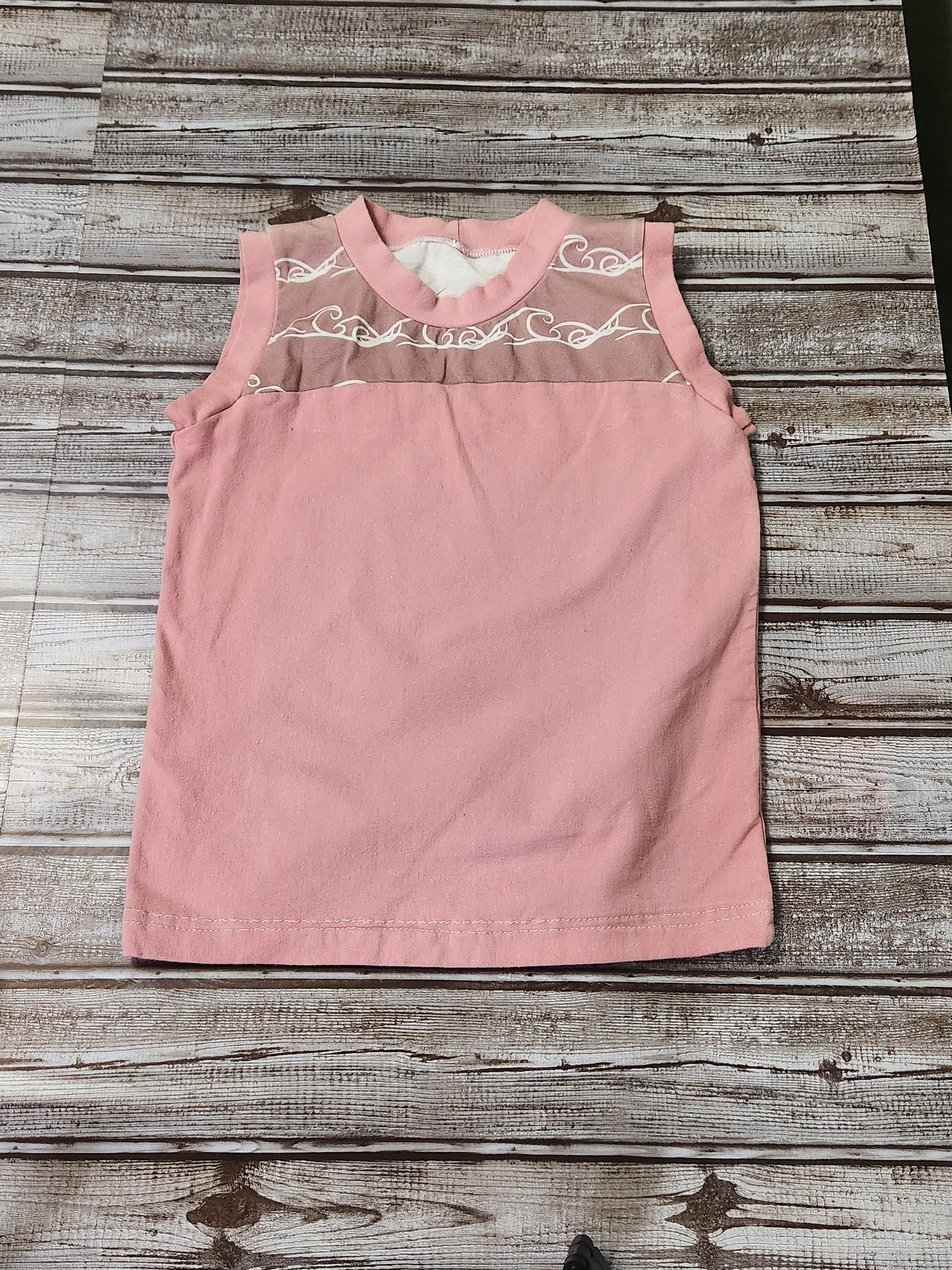 4t Pink Wave Tank top