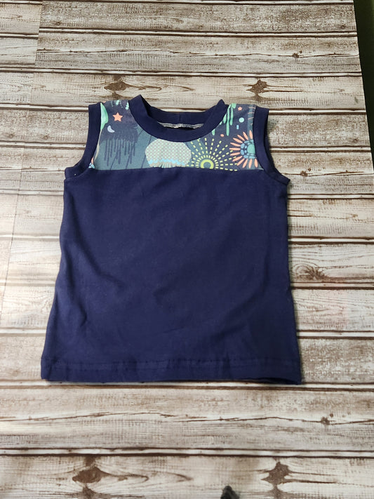 3t Jellyfish Tank top with Blue Back