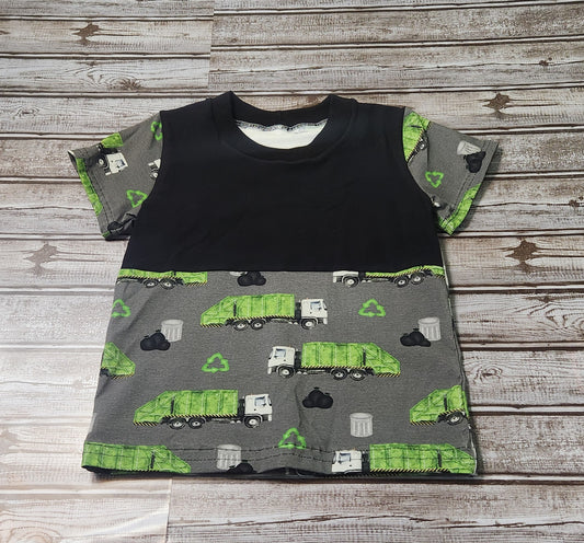 6 Recycling Truck Color Block T-Shirt