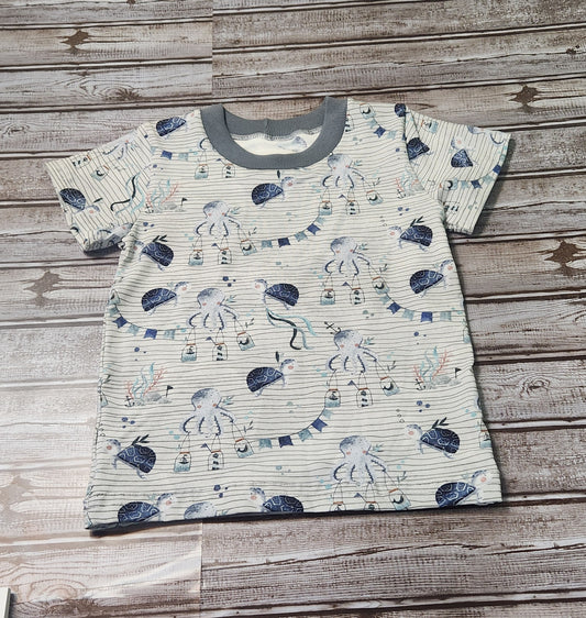 6 Octopus Party T-Shirt