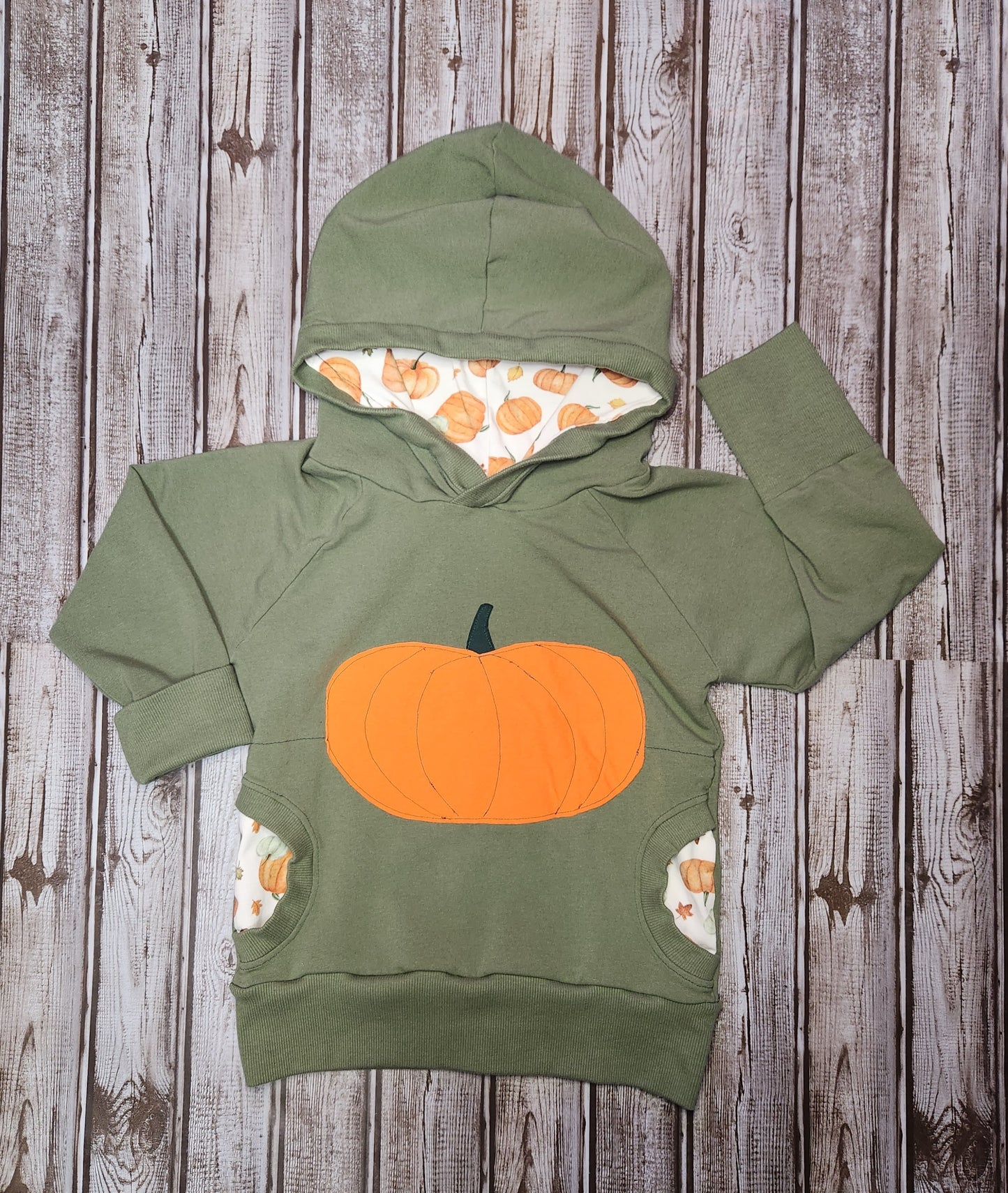Pumpkin - Grow With Me Hoodie - 3t-6y