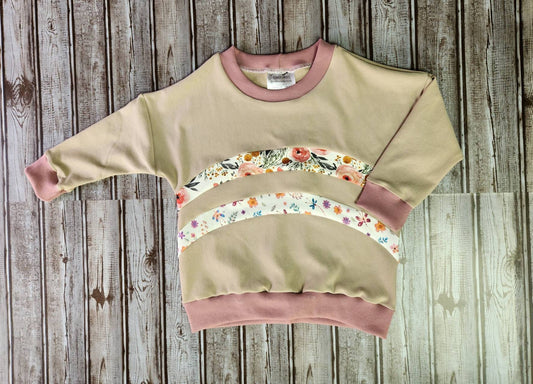 Sweater - Rainbow Floral 4t