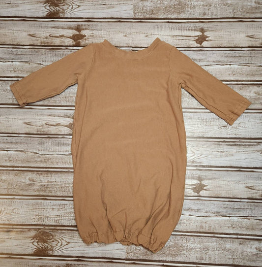 Baby Gown - Light Brown - Size 3-6 month